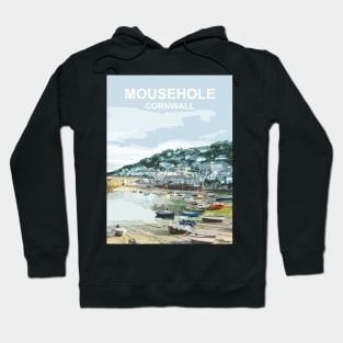 Mousehole, Cornwall. Cornish gift. Kernow fishing harbour Hoodie